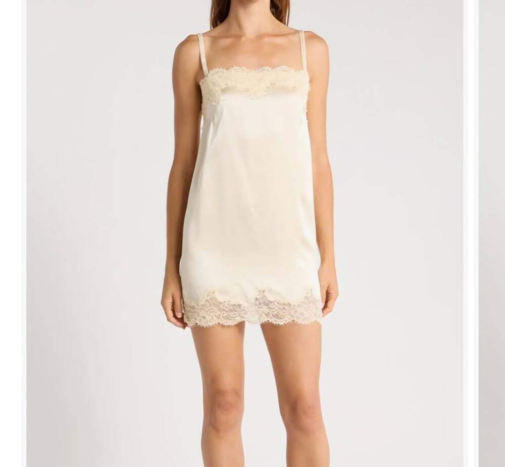 Reformation Emma Rose Silk Mini Slipdress (Women)